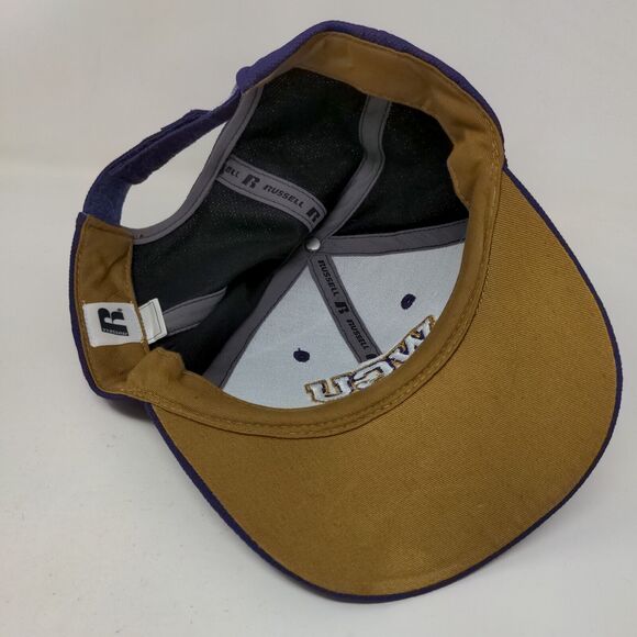 Russell Athletic Men's Strapback Hat Purple Western Carolina Catamounts Logo - Picture 6 of 7